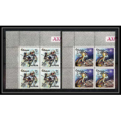 685d Ajman - MNH ** Mi N° 93 / 102 A Bloc 4 espace space research gemini mercury atlas booster