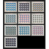 687 Ajman - MNH ** Mi N° 93 / 102 B espace space research gemini mercury feuilles sheets non dentelé (Imperf)