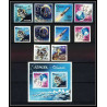 687b Ajman - MNH ** Mi N° 93 / 102 B + Bloc 8 B espace space research gemini mercury atlas booster non dentelé (imperf)