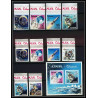 687c Ajman - MNH ** Mi N° 93 / 102 B + Bloc 8 B espace space research gemini mercury atlas booster non dentelé (imperf)