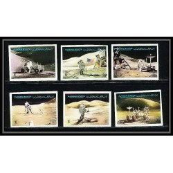 689 Ajman MNH ** Mi N° 1267 / 1272 B Apollo 15 exploration of the moon's surface espace (space) Non dentelé imperf
