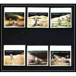 689a Ajman MNH ** Mi N° 1267 / 1272 B Apollo 15 exploration of the moon's surface espace (space) Non dentelé imperf
