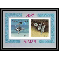691 Ajman - MNH ** Mi Bloc N° 35 A probes Satellites espace space research explorer surveyor