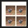 692a Ajman - MNH ** Mi N° 257 / 266 B probes Satellites espace space research explorer Bloc 4 non dentelé (Imperf)