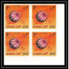 692a Ajman - MNH ** Mi N° 257 / 266 B probes Satellites espace space research explorer Bloc 4 non dentelé (Imperf)