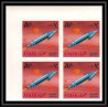 692a Ajman - MNH ** Mi N° 257 / 266 B probes Satellites espace space research explorer Bloc 4 non dentelé (Imperf)