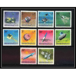 695 Manama - MNH ** Mi N° 87 / 96 A probes Satellites espace space research explorer luna lunik surveyor san marco