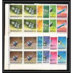 695d Manama - MNH ** Mi N° 87 / 96 A probes Satellites espace space research explorer luna lunik surveyor Bloc 4
