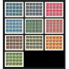 695e Manama - MNH ** Mi N° 87 / 96 A probes Satellites espace space research explorer luna lunik feuilles sheets