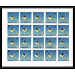 698c Manama MNH ** Mi N° 87 / 96 B probes Satellites espace space research non dentelé (Imperf) feuilles sheets
