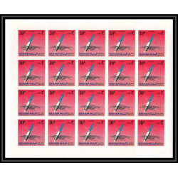 698c Manama MNH ** Mi N° 87 / 96 B probes Satellites espace space research non dentelé (Imperf) feuilles sheets