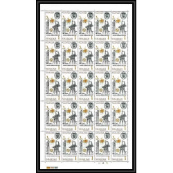 702c Sharjah - MNH ** Mi N° 185 / 192 A Télécommunications espace (space) itu (uit) SATELLITES TESTAR feuilles sheets