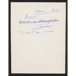 3031 Monaco N°855 UNESCO les arts Maquette d'artiste original paint artist work FDC signé Chesnot 1971