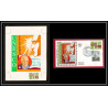 3032 Monaco N°857/858 UNESCO Michel-Ange prince Maquette d'artiste original paint artist work FDC signé Chesnot 1971