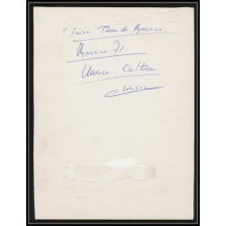 3032 Monaco N°857/858 UNESCO Michel-Ange prince Maquette d'artiste original paint artist work FDC signé Chesnot 1971