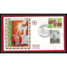 3032 Monaco N°857/858 UNESCO Michel-Ange prince Maquette d'artiste original paint artist work FDC signé Chesnot 1971