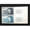 France N°1034 Jacques Cœur bourges - levant paire Essai (trial color proof) Non dentelé imperf ** MNH