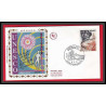 3043 Monaco N°856 unesco sciences SCIENCE Maquette d'artiste original artist work FDC signé Chesnot 1971