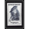 France N°1135 Rembrandt Tableau (Painting) NEDERLAND Essai proof Non dentelé imperf Sans gomme no gum (*) 1957