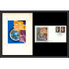 3044 Nations Unies Genève mi N°43/44 enfants childs Maquette d'artiste original artist work FDC signé Chesnot 1974