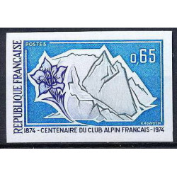 France N°1788 club alpin français GENTIANE ET GLACIER Non dentelé imperf ** MNH