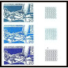 France N°1889 Montréal 76 bande de 3 couleurs Essai (trial color proof) Non dentelé imperf **