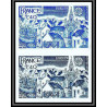 France N°1929 europa 1976 port breton paire essai proof Non dentelé imperf ** MNH