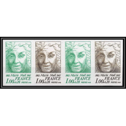 France N°1986 Marie Noël Poéte (poet) ecrivain writere 1978 bande 4 Essai trial proof Non dentelé ** imperf