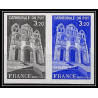 France N°2084 cathédrale du Puy (église church) haute loire Essai proof Non dentelé imperf ** MNH paire