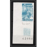 France N°2112 Abbaye Saint-Pierre de Solesmes eglise church Essai color proof Non dentelé imperf ** MNH coin de feuille