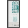 France N°2144 Fédération des Sociétés philatéliques vichy 1981 coin de feuille Essai proof Non dentelé imperf ** 