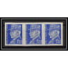 France N°515 marechal petain Non dentelé ** MNH (Imperf) essai de couleur trial color proof bande de 3