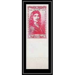 France N°612 Moliere acteur actor theatre 1944 Non dentelé ** MNH (Imperf)
