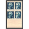 France N°820/821 paul Langevin Jean Perrin physique chimie physic Non dentelé ** MNH Imperf bloc 4 cote maury 220 EUROS