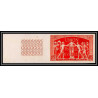 France N°852 upu 1949 cote 200 Essai proof Non dentelé imperf ** mnh rouge vif cote maury 260 euros
