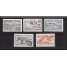 France N°960/965 5 timbres jeux olympiques olympics helsinki 1952 Essai proof Non dentelé imperf Sans gomme no gum (*)