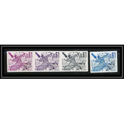 France préoblitere PREO N°154 sagittaire signe zodiaque zodiac sign lot de 4 Essai proof Non dentelé (imperf **