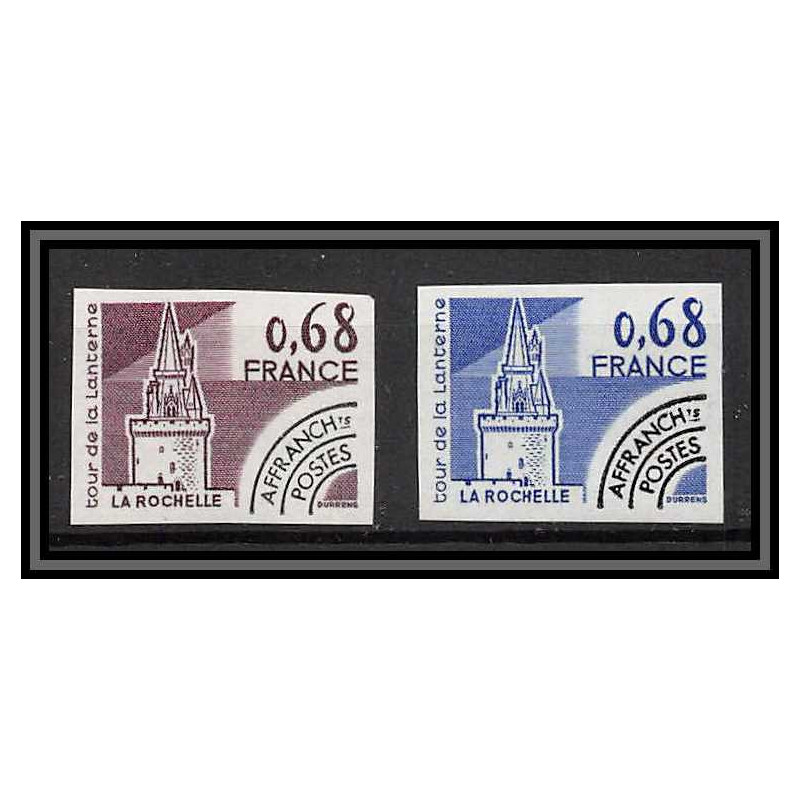 France préoblitere PREO N°162 Tour de la Lanterne la rochelle chateau castle Non dentelé ** MNH Imperf essai proof