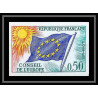 France Service N°33 conseil de l'europe europa drapeau flag Non dentelé ** MNH (Imperf) cote 55