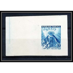France essai 1924 droit non adopté artiste artist proof pelurage