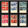 France N°1012/1017 Inventeurs 1955 épreuve de luxe Essai Proof Non Dentelé imperf ** MNH inventors PAIRE
