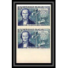 France N°1012/1017 Inventeurs 1955 épreuve de luxe Essai Proof Non Dentelé imperf ** MNH inventors PAIRE