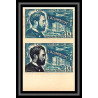 France N°1012/1017 Inventeurs 1955 épreuve de luxe Essai Proof Non Dentelé imperf ** MNH inventors PAIRE