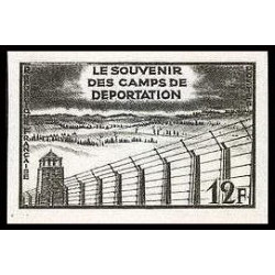 France N°1023 libération camps concentration guerre 1939/45 war Essai (trial proof) Non dentelé imperf **
