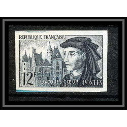 France N°1034 Jacques Cœur bourges - levant Essai (trial color proof) Non dentelé imperf ** MNH