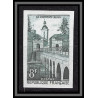 France N°1105 Le Quesnoy Remparts lac Vauban porte fortifiée 1957 Essai proof Non dentelé imperf Sans gomme no gum (*)