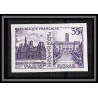 France N°1176 Jumelage Paris-Rome Hotels de ville Essai proof Non dentelé imperf Sans gomme no gum (*) 1958