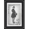 France N°1516 Journée du timbre 1967 Facteur du Second Empire Essai proof Non dentelé imperf Sans gomme no gum (*)