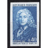 France N°1558 Alain René Lesage ecrivain writer Essai proof Non dentelé imperf Sans gomme no gum (*) 1968