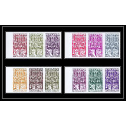 France N°1575 bal Petits Lits Blancs Bailly compositeur musique music color proof Non dentelé imperf ** MNH LOT DE 12
